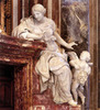 Benedikt XIV., Grabmal S. Pietro in Vaticano, Allegorie der Uneigennützigkeit
