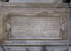 Bernardino Lonati, Grabmal S. Maria del Popolo, Inschrift