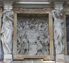 Clemens VIII., Grabmal S. Maria Maggiore, Relief rechts oben