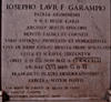 Giuseppe Garampi, Grabmal SS. Giovanni e Paolo, Inschrift