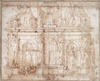 Julius II., Vorzeichnung Grabmal (Michelangelo Buonarroti)