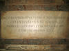 Gregorio Montelbero Petrochino, Grabmal S. Agostino, Bodenplatte, Inschrift