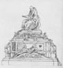 Paul III., Freigrabmal Rekonstruktionszeichnung (Guglielmo della Porta)