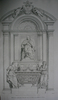 Benedikt XIII., Grabmal S. Maria sopra Minerva, Abbildung aus Litta, Famiglie celebri italiane 