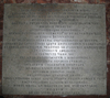 Pietro Maria Pieri, Bodenplatte, Inschrift