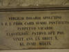 Virgilio Rosario, Grabmal S. Maria sopra Minerva, Inschrift
