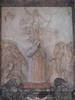 Andreas von Österreich, Grabmal S. Maria dell'Anima, Kardinalsstatue, Relief mit Auferstehung