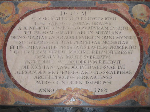 Aloisio Mattei, Grabmal S. Maria in Aracoeli, Gesamtansicht