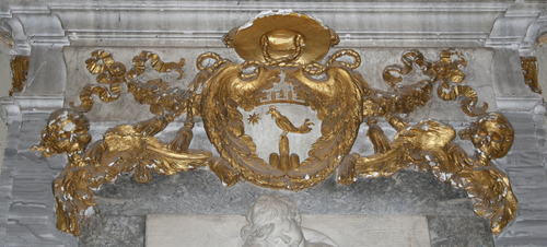 Antonio Andrea Galli, Grabmal in S. Pietro in Vincoli, Wappen