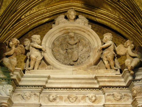 Balthasar de Moscoso y Sandoval, Grabmal S. Maria, Detail