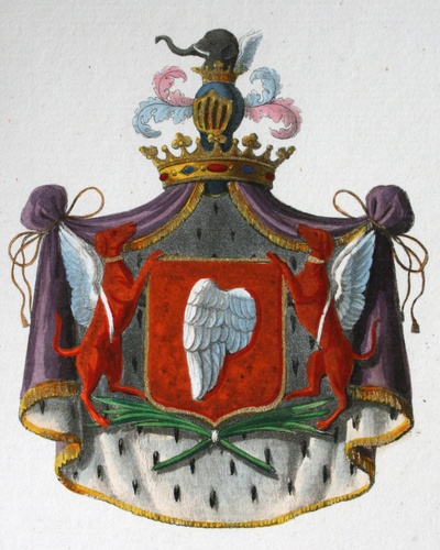 Wappen der Familie Bevilacqua aus Litta, Famiglie celebri italiane