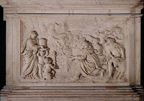 Pierre de Bérulle, Grabmal Convent des Grandes Carmélites, Relief