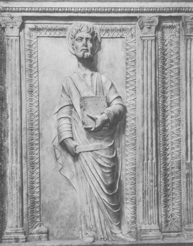 Calixtus III., ursprüngliches Grabmal S. Maria della Febbre, Apostelrelief