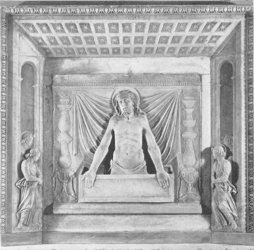 Calixtus III., ursprüngliches Grabmal S. Maria della Febbre, Relief Schmerzensmann