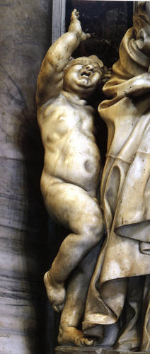 Urban VIII., Grabmal S. Pietro in Vaticano, Caritas Detail