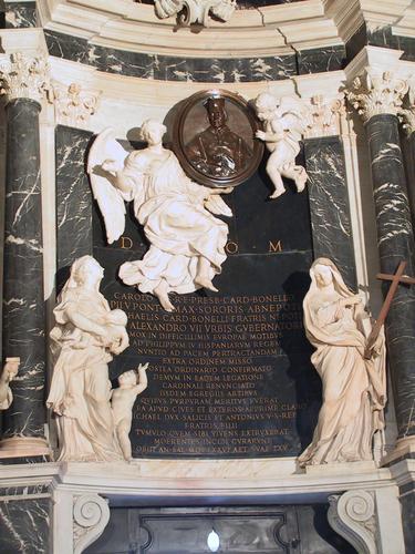 Carlo Bonelli, Grabmal S. Maria sopra Minerva, figürliche Darstellung