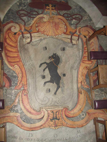 Giovanni Giacomo Cavallerini, Grabmal S. Carlo ai Catinari, Wappen