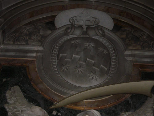 Cinzio Aldobrandini Passeri, Grabmal S. Pietro in Vincoli, Wappen