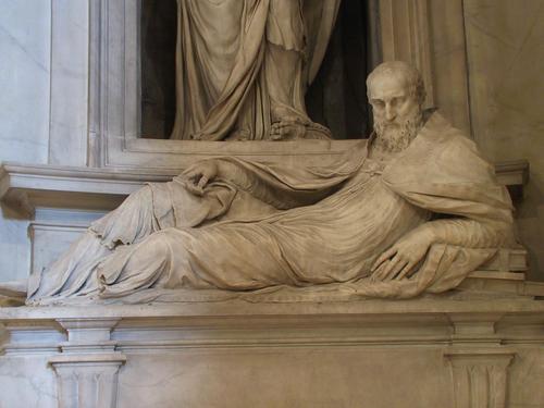 Antonio Maria Ciocchi del Monte, Grabmal S. Pietro in Montorio, Kardinalsstatue