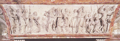 Clemens X., Grabmal S. Pietro in Vaticano, Relief
