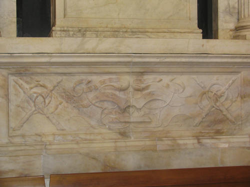 Clemens VII., Grabmal S. Maria sopra Minerva, Relief am Sockel