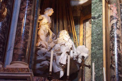 Federico Cornaro (Corner) d. J., Grabmal S. Maria della Vittoria, Verzückung der hl. Theresa