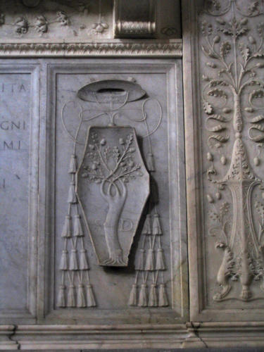 Cristoforo della Rovere, Grabmal S. Maria del Popolo, Wappen