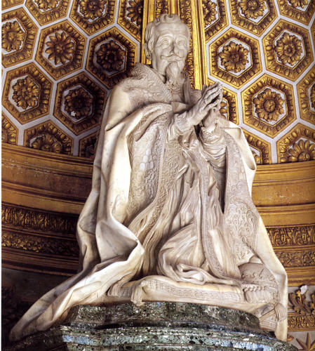 Alexander VII., Grabmal S. Pietro in Vaticano, Ehrenfigur