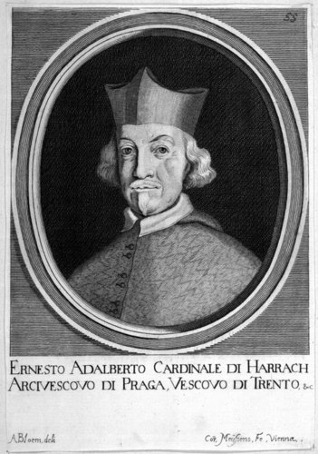 Ernst Adalbert von Harrach, Portraet-Stich