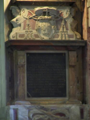 Fulvio della Cornea, Grabmal S. Pietro in Montorio, Wappen
