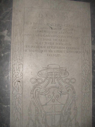Giovanni Antonio Guadagni, Grabmal S. Maria della Scala, Inschrift