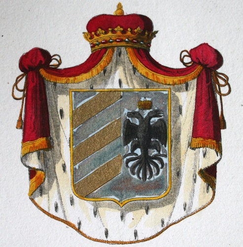 Wappen der Familie Carpegna aus Litta, Famiglie celebri italiane