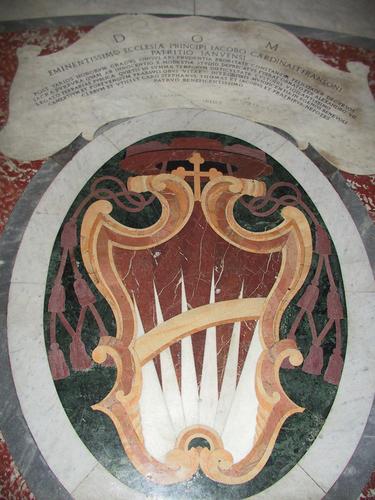 Giacomo Franzoni, Grabmal S. Maria in Vallicella, Wappen