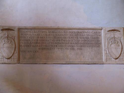 Gianbattista Savelli, Grabmal S. Maria in Aracoeli, Inschrift