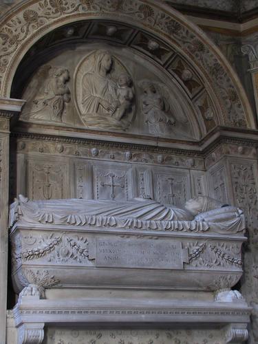 Giorgio de Costa, Grabmal S. Maria del Popolo, Kardinalsstatue