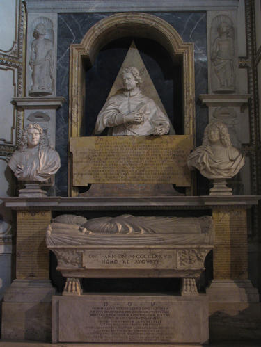 Giovanni Battista Mellini, Grabmal S. Maria del Popolo, Standort