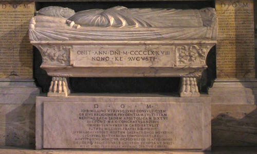 Giovanni Battista Mellini, Grabmal S. Maria del Popolo, Inschrift