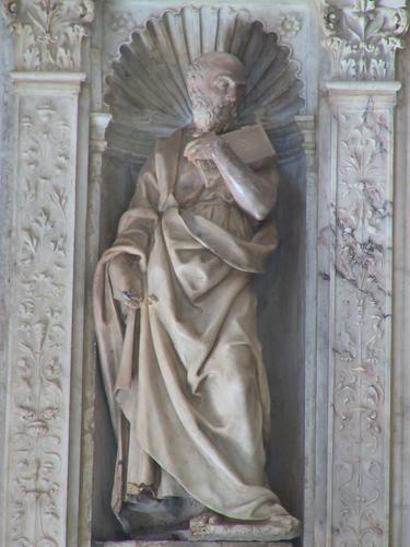 Giovanni Michiel, Grabmal S. Marcello al Corso, Nischenfigur