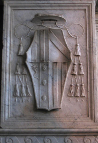 Giovanni de Castro, Grabmal S. Maria del Popolo, Wappen