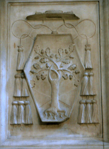 Girolamo Basso della Rovere, Grabmal S. Maria del Popolo, Wappen