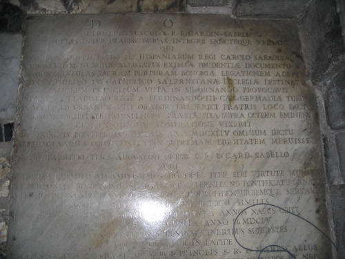 Giulio Savelli, Grabmal S. Maria in Aracoeli, Inschrift