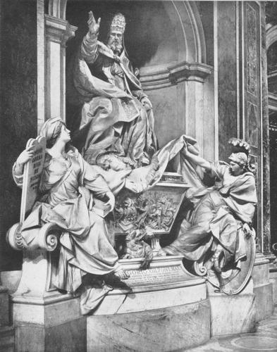 Gregor XIII., Grabmal in S. Pietro in Vaticano, Seitenansicht