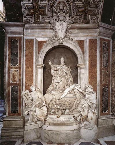Gregor XIII., Grabmal S. Pietro in Vaticano, Gesamtansicht