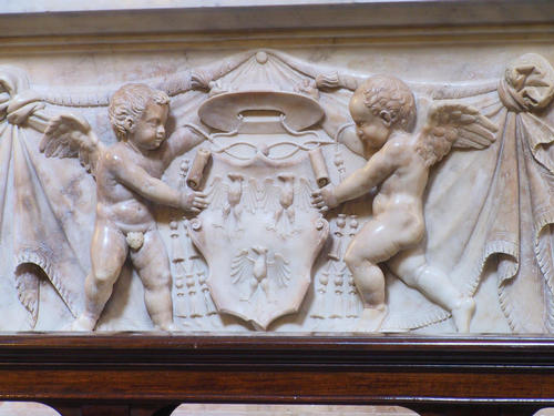 Hadrian VI., Grabmal S. Maria dell'Anima, Wappen Enckenvoirts