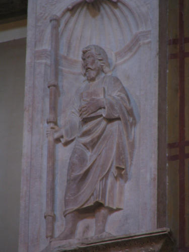 Jacobus Tebaldi, Grabmal S. Maria sopra Minerva, Nischenfigur rechts