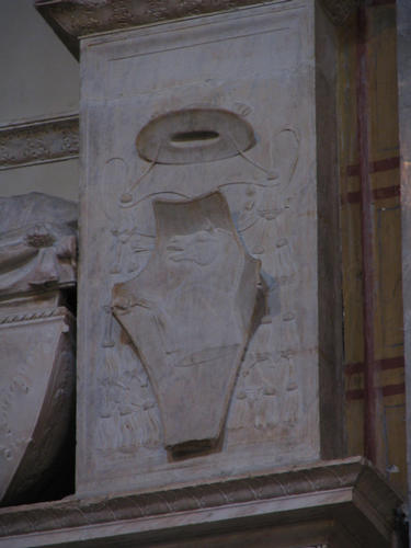Jacobus Tebaldi, Grabmal S. Maria sopra Minerva, Wappen