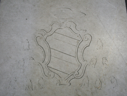 Lorenzo Bianchetti, Grabmal in Il Gesù, Wappen