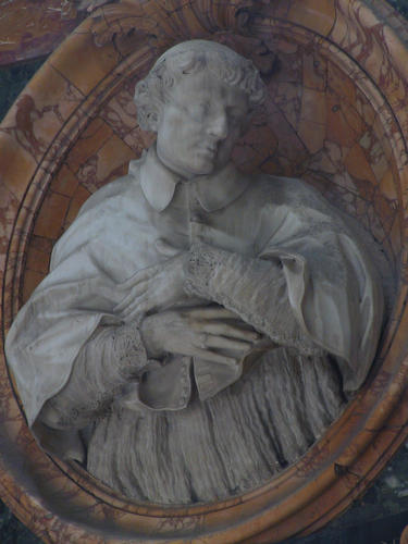 Lorenzo Cibo, Grabmal S. Maria del Popolo, Kardinalsstatue