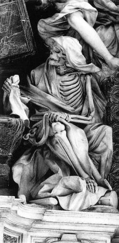 Lorenzo Imperiali, Grabmal S. Agostino, Allegorie des Todes