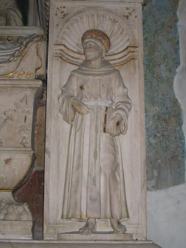 Louis d'Albret (Ludovico de Lebretto), Grabmal S. Maria in Aracoeli, Hl. Franziskus
